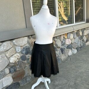 Zara leather mini skirt